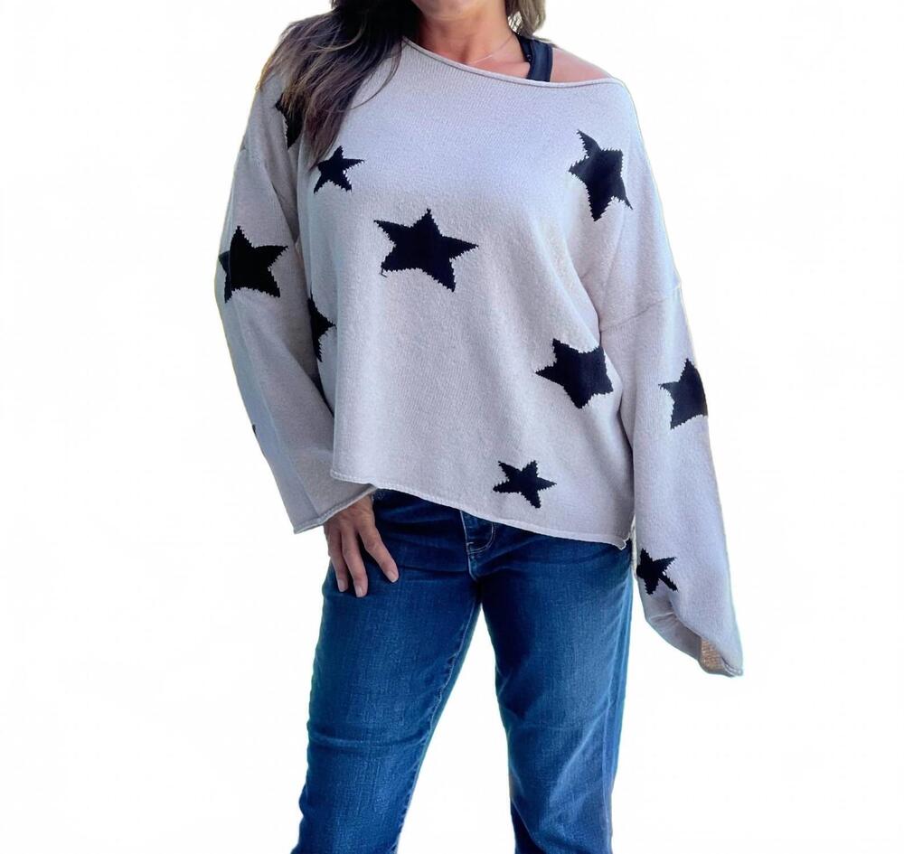 NEW ADORA wish me well sweater in light mocha